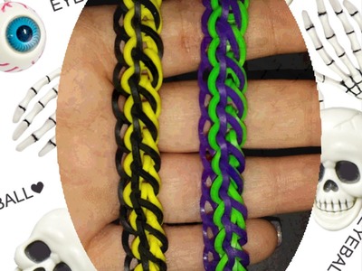 My New "Two Faced" Rainbow Loom Bracelet. How To Tutorial