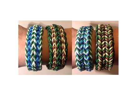 New Rainbow Loom Chunky Reversible Fishtail Bracelet