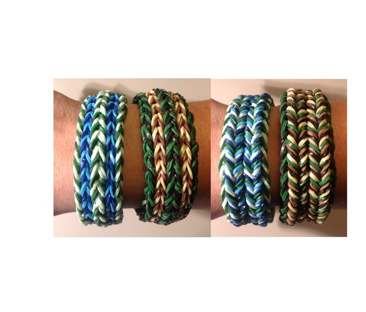 New Rainbow Loom Chunky Reversible Fishtail Bracelet