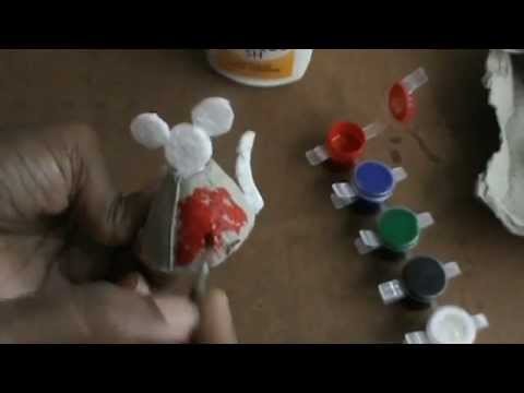 NIKSHIPTAM;.How to make MICKY MOUSE with waste material