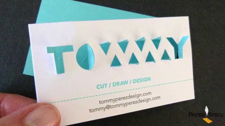 Paper Inspiration #109: Tommy Paperkut Business Cards