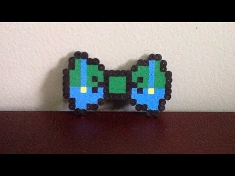 Perler Bead Luigi Bow Tutorial!