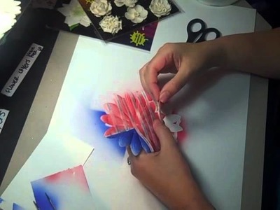 Petaloo's Color Me Crazy & Copic featuring the Giant Daisy & Silk Paper Collection Flag Tutorial