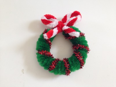 Pipe Cleaner Christmas Wreath 1
