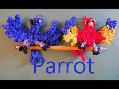 Rainbow Loom Charms:  Blue Parrot From Rio