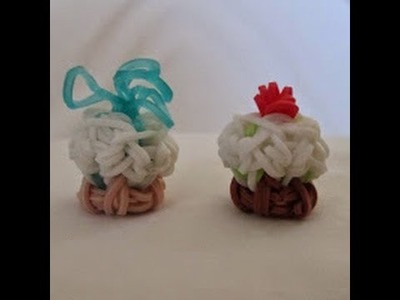 Rainbow Loom- How to Make Toppings for a 3D Cupcake (by DIY Mommy)