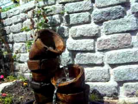 Recycle Flower Pots For Fountain