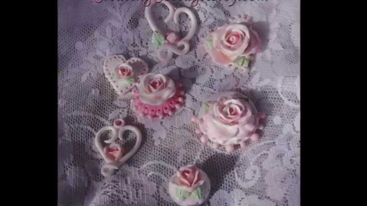 Romantic Shabby Chic Polymer Clay Roses by CreatingCottage
