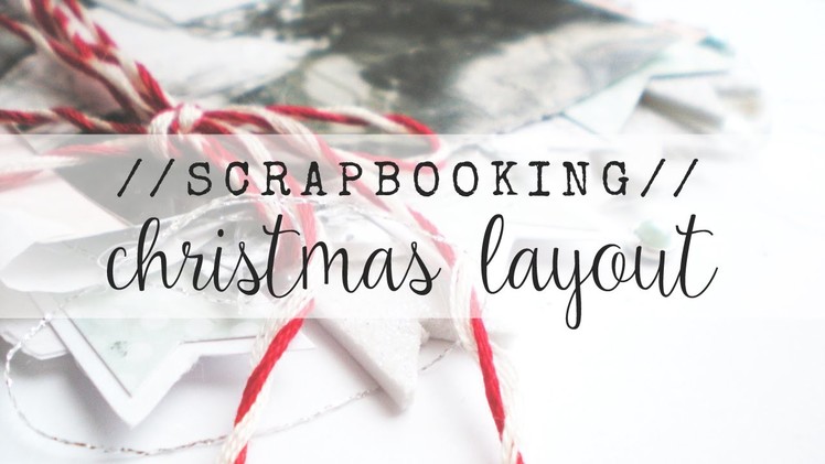 Scrapbooking:: a christmas layout