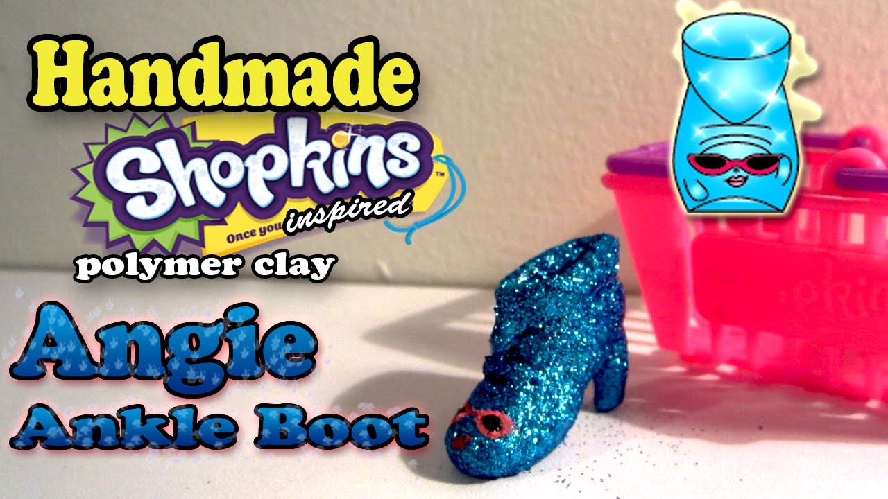Season 2 Shopkins: How To Make Angie Ankle Boot Polymer Clay Tutorial!