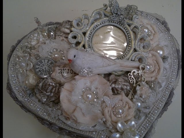 Shabby chic altered heart shaped box   woc dt project