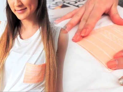 Urban Outfitters Pattern Pocket Tee DIY