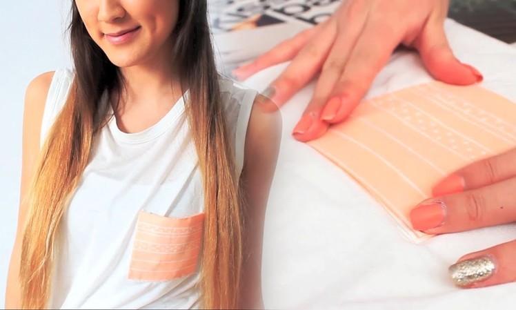 Urban Outfitters Pattern Pocket Tee DIY