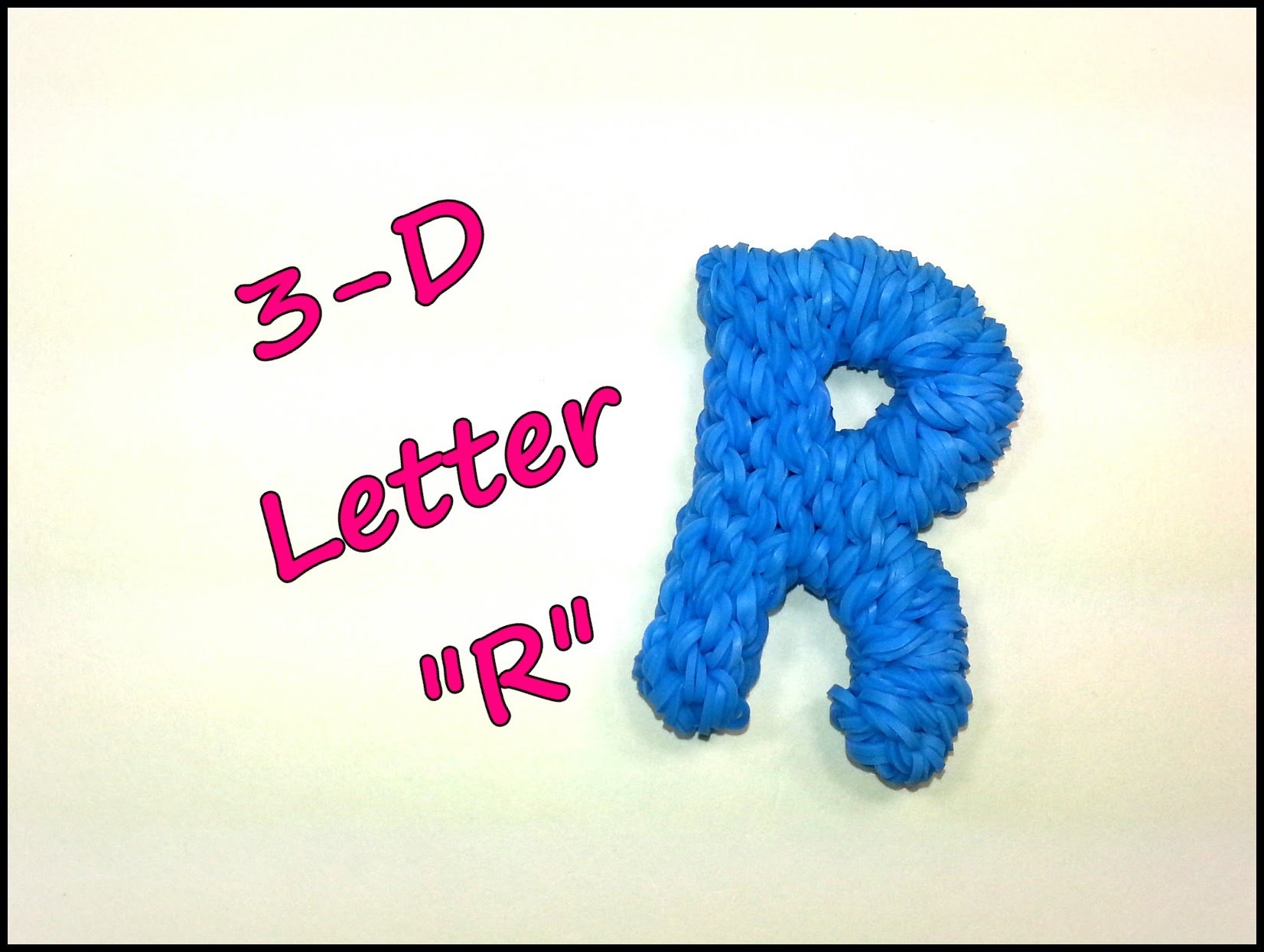 3-D Letter "R" Tutorial by feelinspiffy (Rainbow Loom)
