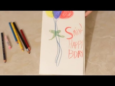 A Birthday Card Idea for a Big Poster Board : Cards & Crafts