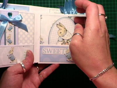 Baby Boy, Peter Rabbit Mini Album - Using Crafters Companion Beatrix Potter crafting cd rom