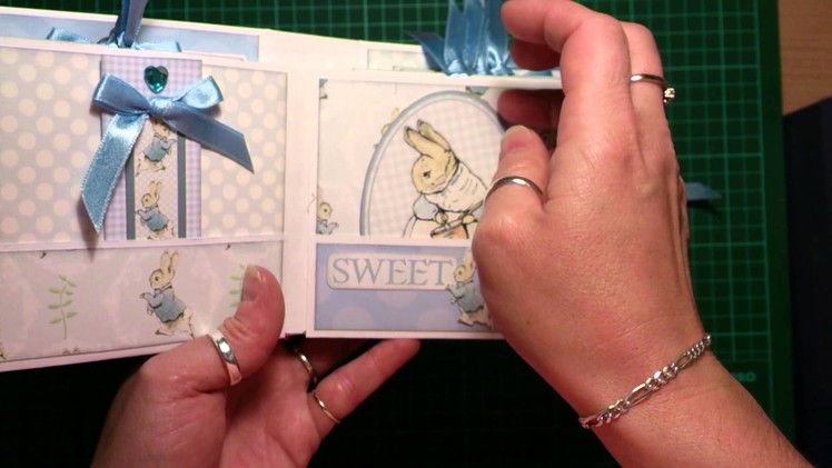 Baby Boy, Peter Rabbit Mini Album - Using Crafters Companion Beatrix Potter crafting cd rom