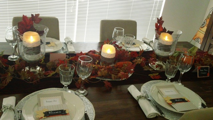 Decor Series - Thankful Tablescape Simply Created by Stampin' Up