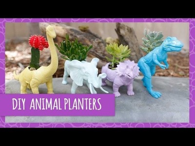 DIY Cute Dinosaur Planters- HGTV Handmade