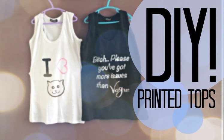 DIY| Printed tops | Recycle | Vogue | Cat