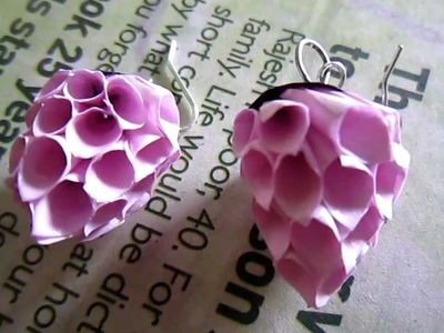 Handmade Jewelry - Paper Cone Strawberry Earrings