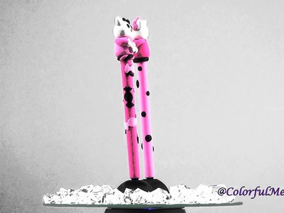 Hello Kitty Polymer Clay Pens. TheColorfulMermaid