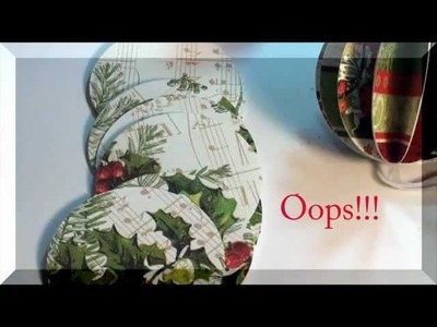 How To Make a Paper Ball Christmas Ornament Blooper
