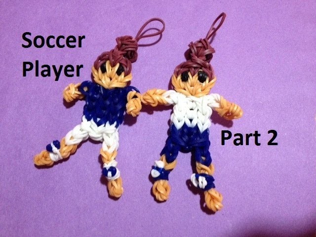 How to Make a Soccer Player on the Rainbow Loom Part 2 - Original Design