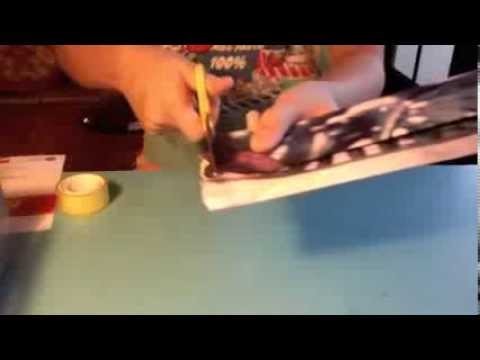 How to make a wallet out of magazines (paper)