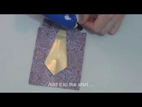 How to Make Dad a shirt and tie card for Father's Day