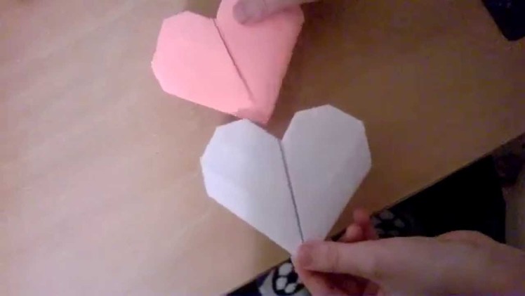 How to make love heart from a4 paper
