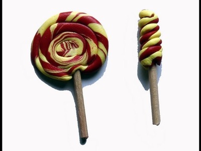 How To Make Miniature Lollipops With Polymer Clay