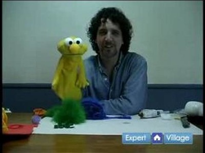 How to Make Puppets : Adding Hair: How to Make a Puppet