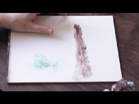 How to Use Crumpled Up Newspaper to Paint With : Drawing & Art