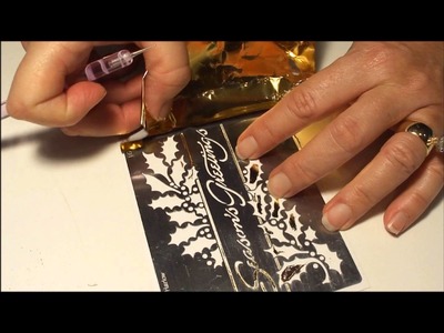 How to use Foil and Glitter with Brass Stencils