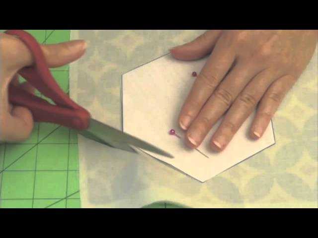 Learn how to make quilted hexie placemats