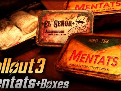 Mentats + Plus Boxes. Fallout 3. Props Travel Kit Tutorial