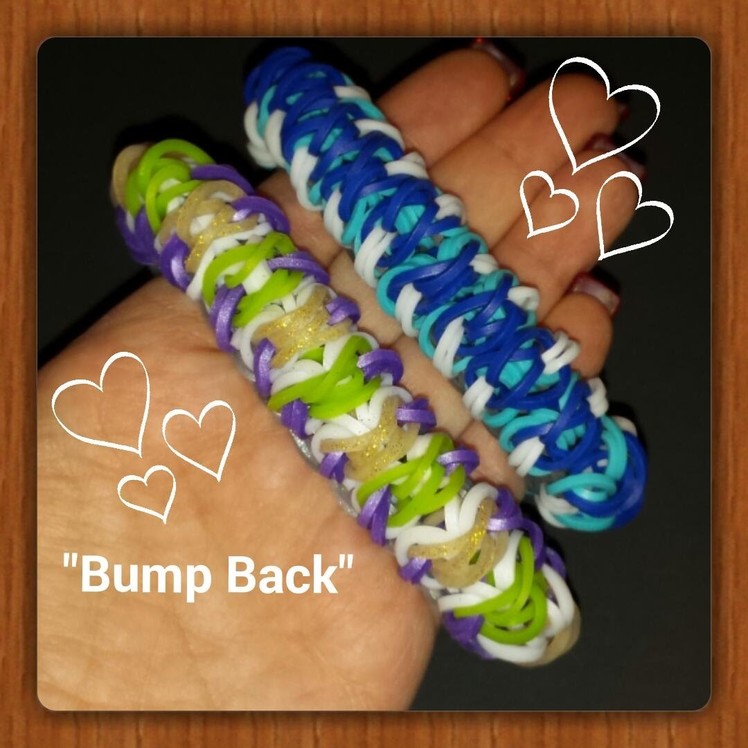 My NEW "Bump Back" Rainbow Loom Bracelet.How To Tutorial