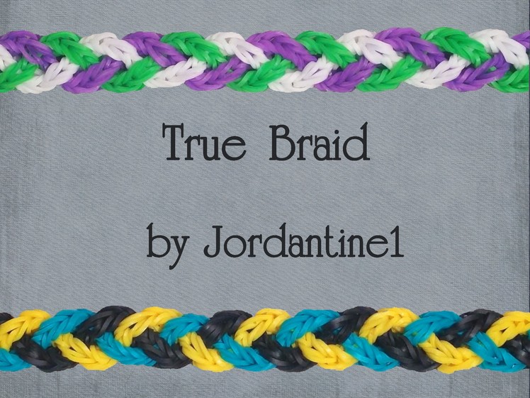 New True Braid Bracelet - Monster Tail or Rainbow Loom - Crossing Fishtail