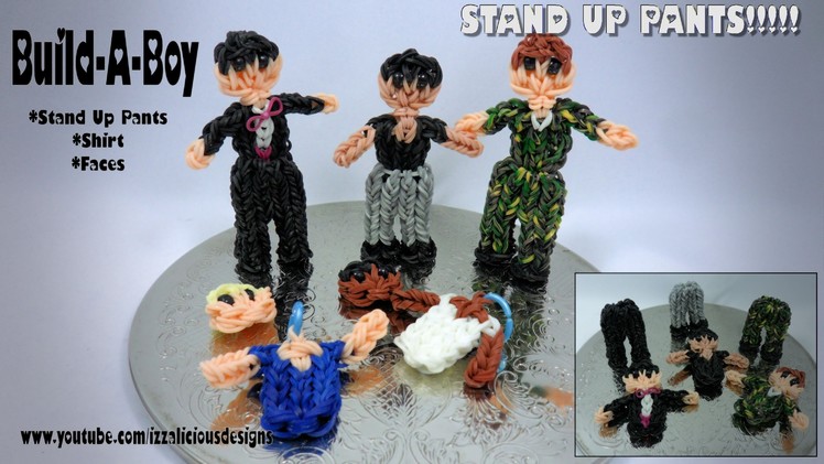 Rainbow Loom Build-A-Boy Action Figure.Charm - With Stand Up Pants - Gomitas