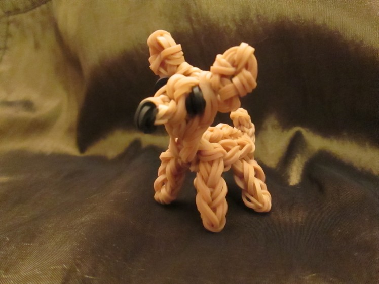 Rainbow Loom Chihuahua Dog or PuppyCharm. 3-D