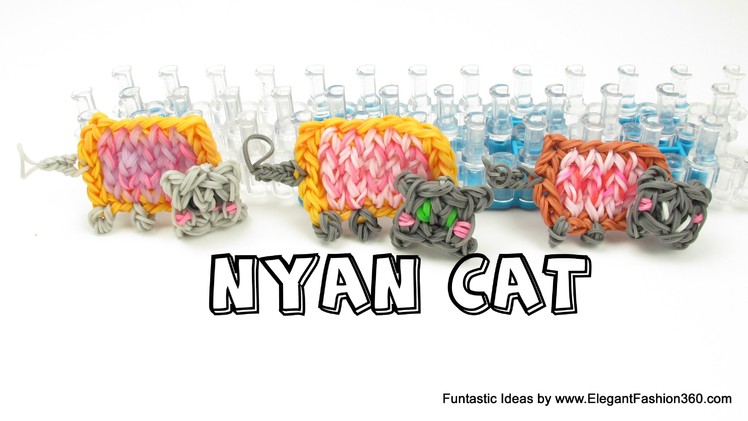 Rainbow Loom Nyan Cat Charms - How to tutorial