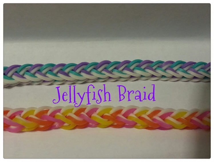 Rainbow Loom - UPDATED Jellyfish Braid - Original design