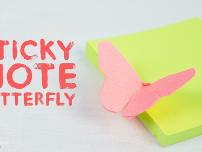 Sticky Note Butterfly