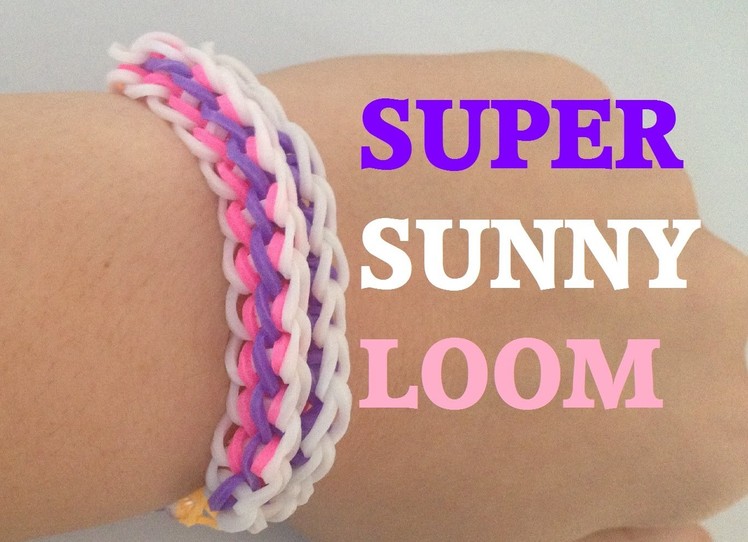 SUPER SUNNY (Original Design) Rainbow Loom bracelet Tutorial l JasmineStarler