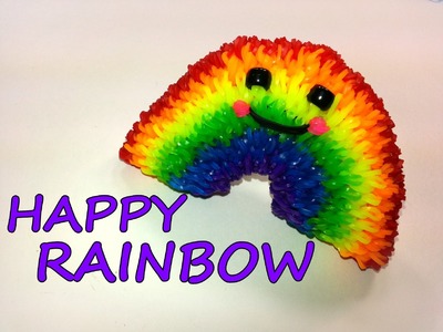 3-D Happy Rainbow Tutorial by feelinspiffy (Rainbow Loom)