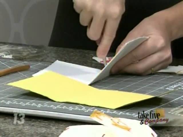 CraftSanity on TV: Making envelopes and mini books