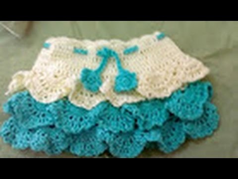 Crochet Layer Baby Frock and skirt