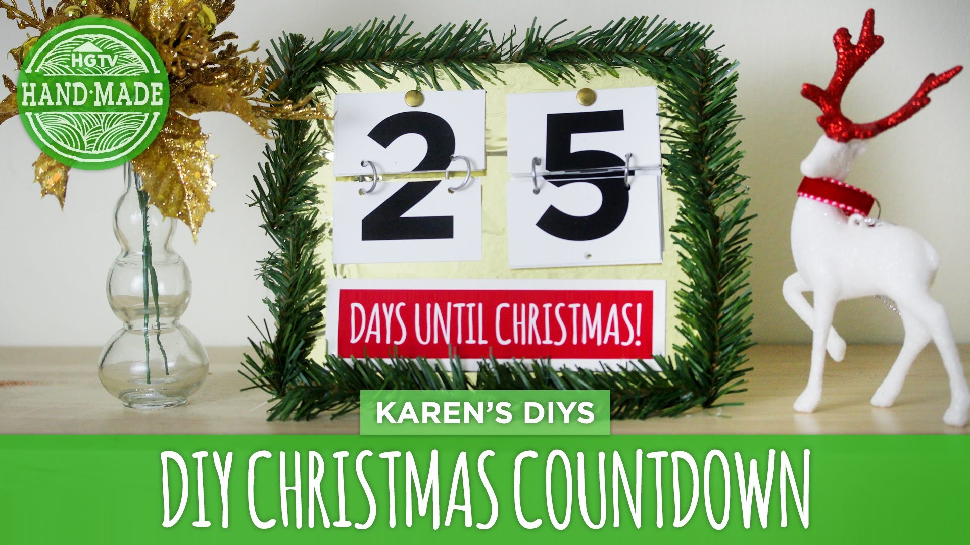 DIY Christmas Countdown HGTV Handmade