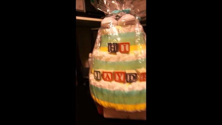 DIY: Diaper Cake Baby Shower Gift Idea